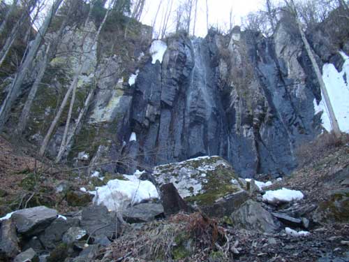Foto: Cascada Strungii - locul accidentului (C) Salvamont Maramures